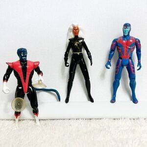 The Uncanny X-Men Vintage Action Figure lot of 3 Storm, Nightcrawler, Archangel